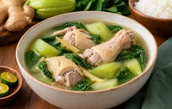Chicken Tinola with Chayote