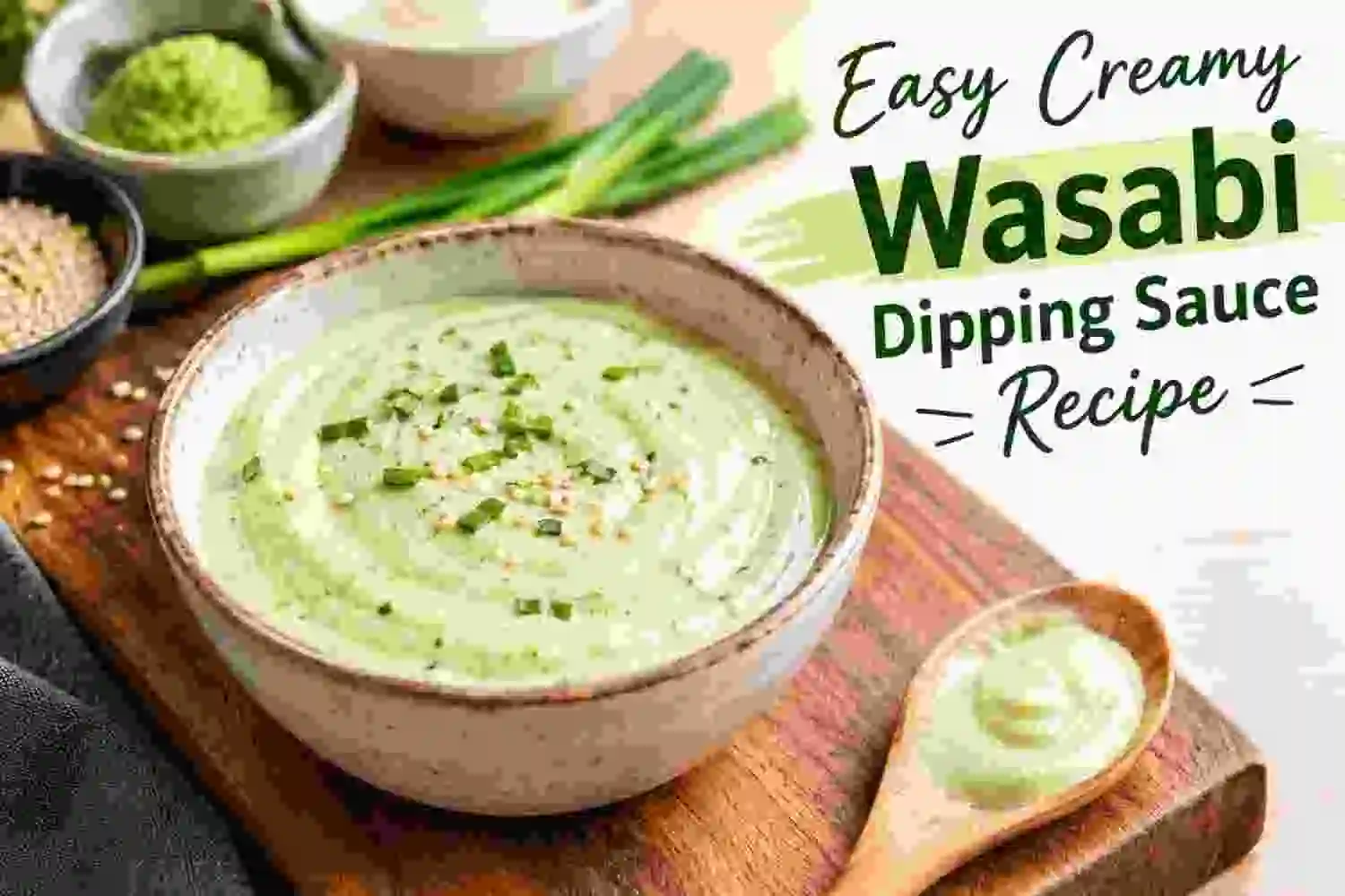 Easy Creamy Wasabi Dipping Sauce Recipe