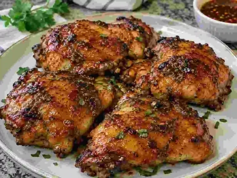 Easy Hot Honey Chicken Thighs in Air Fryer